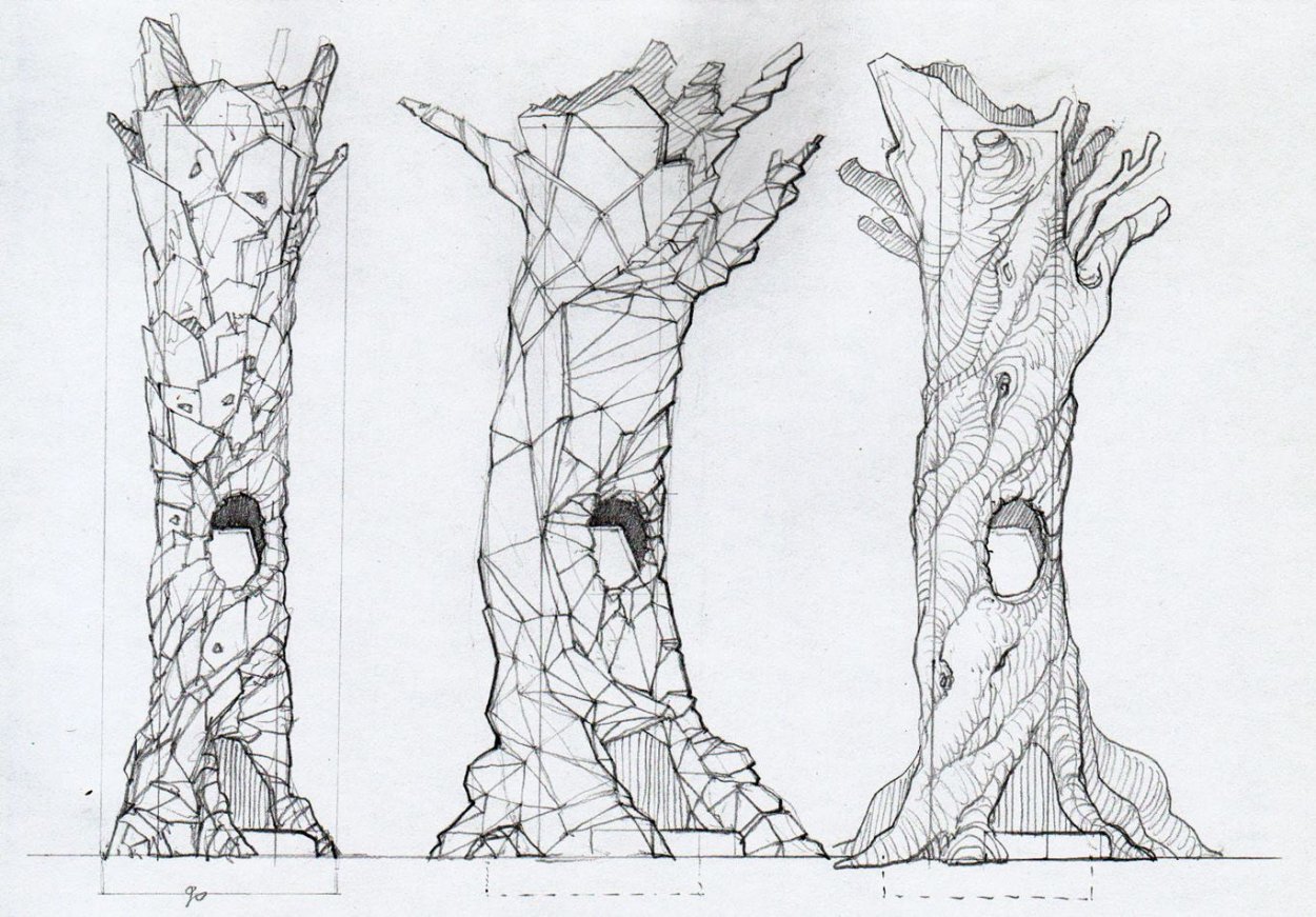 Тополь дерево кора