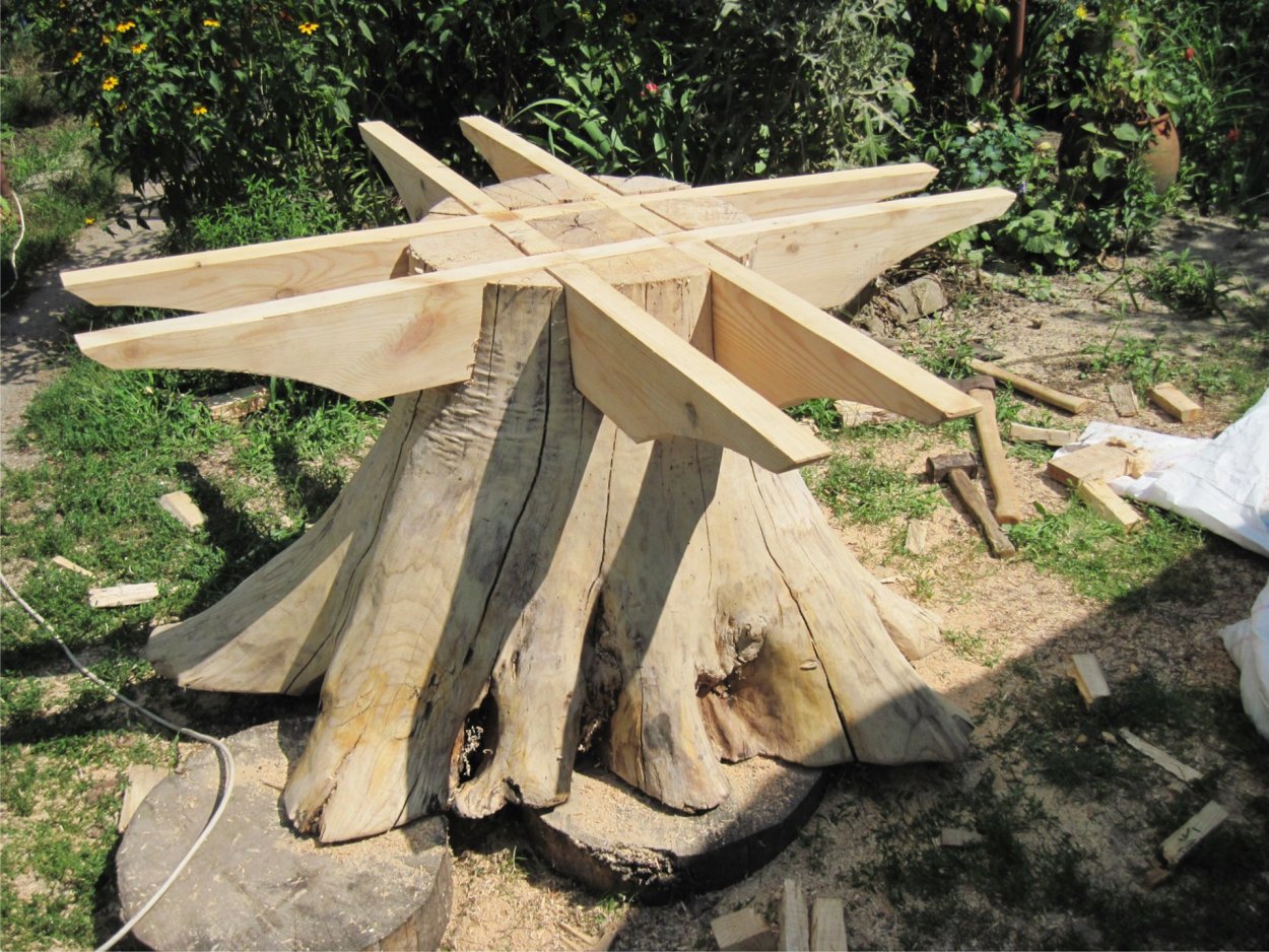 Ножки для стола из бревна