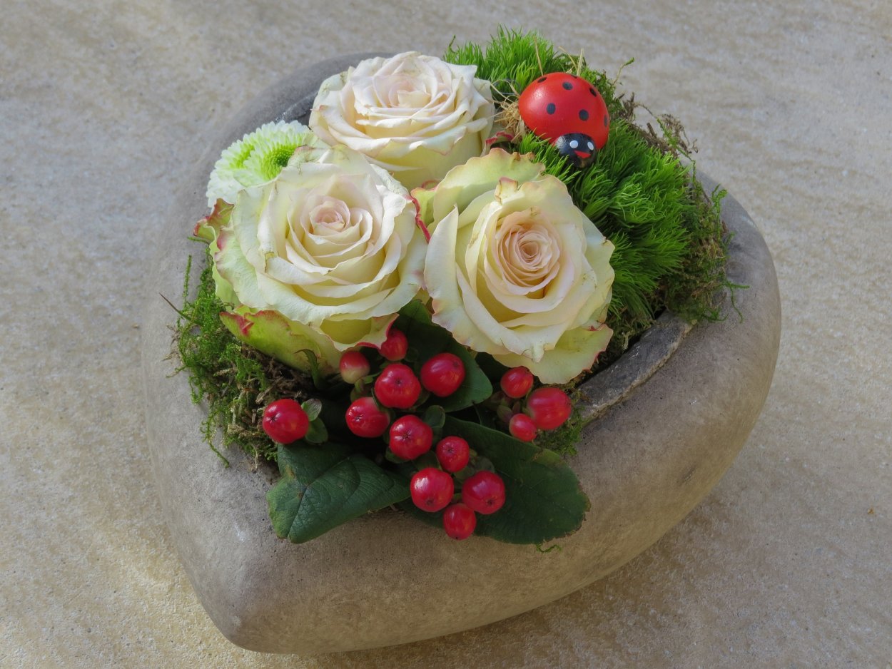 Букет с губкой флористической