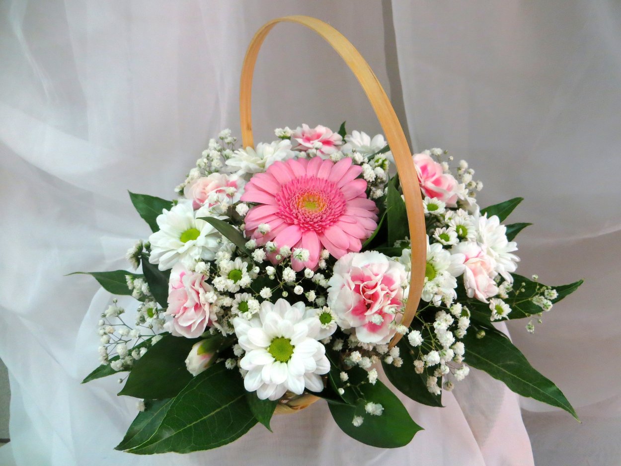 Мини композиции из цветов