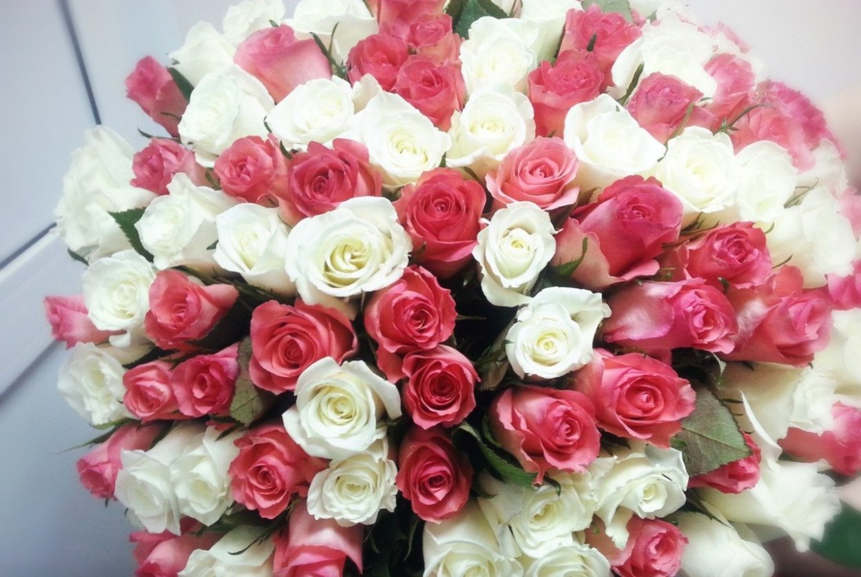 Букет 101 синяя роза