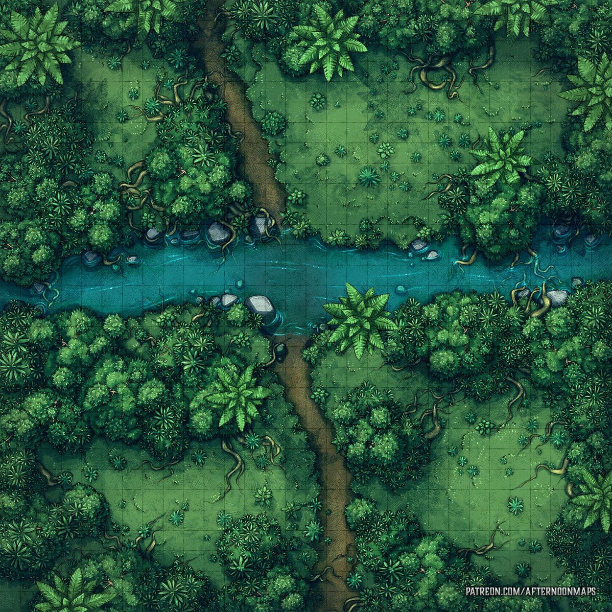 DND Battle Map Jungle