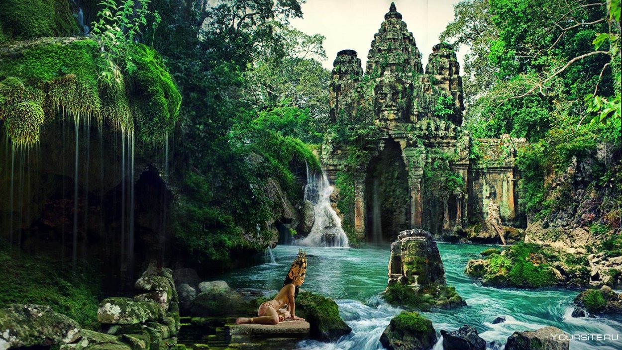 Камбоджа храмы в джунглях