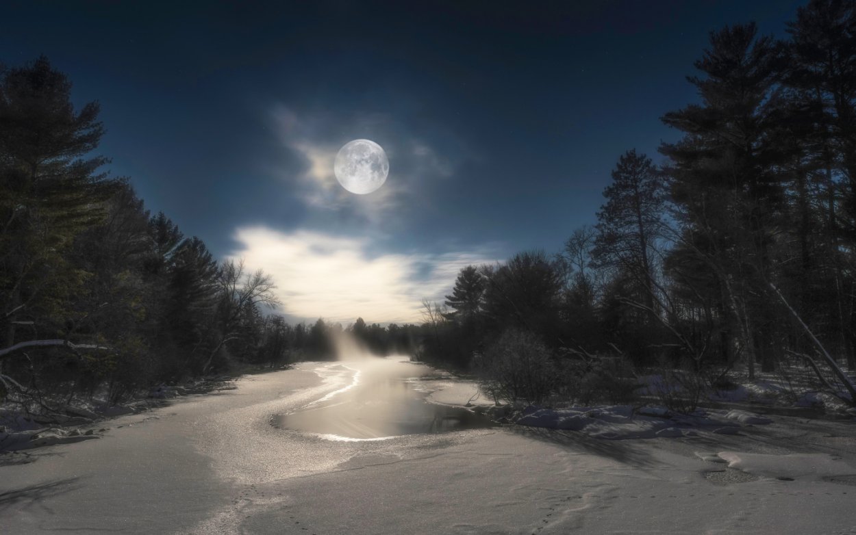 Лунный свет над Фирвальдштетским озером