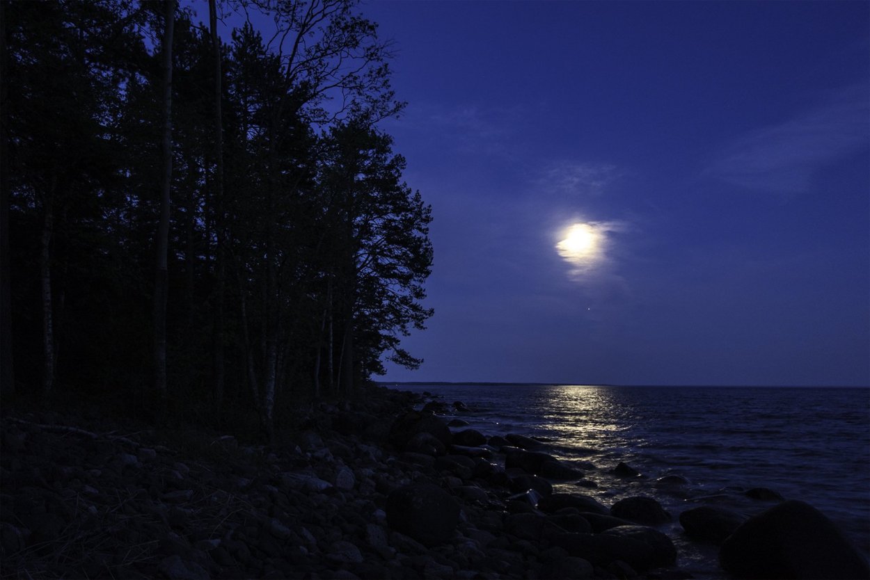 Горный Алтай Луна пейзаж