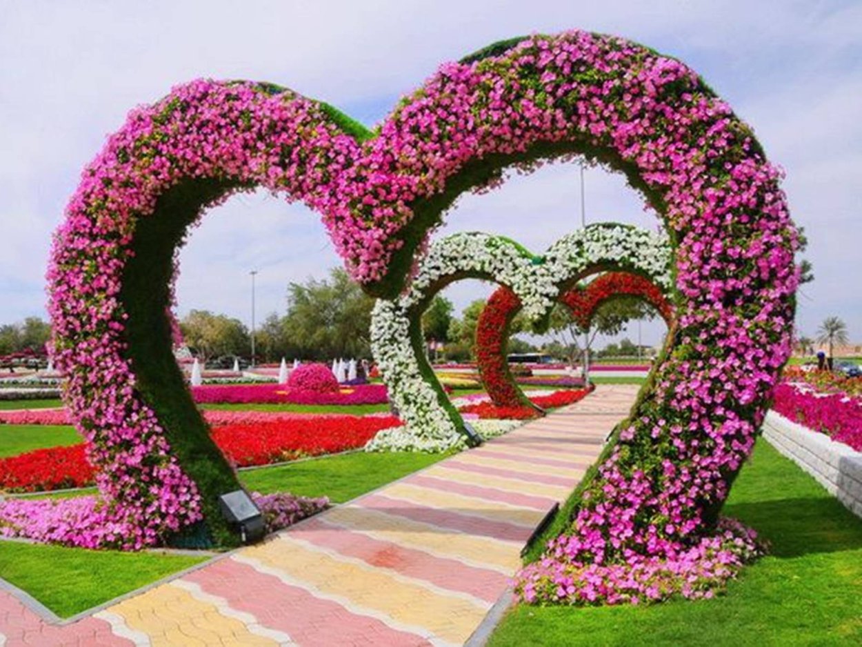 Арки в топиарном искусстве