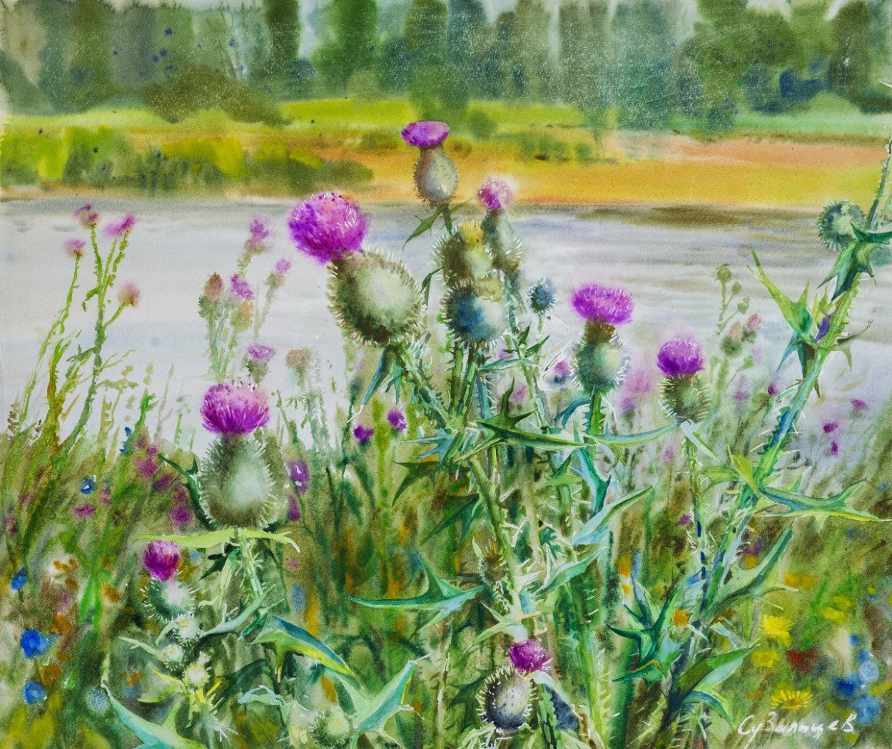 Живопись художник Прокопенко Александр чертополох