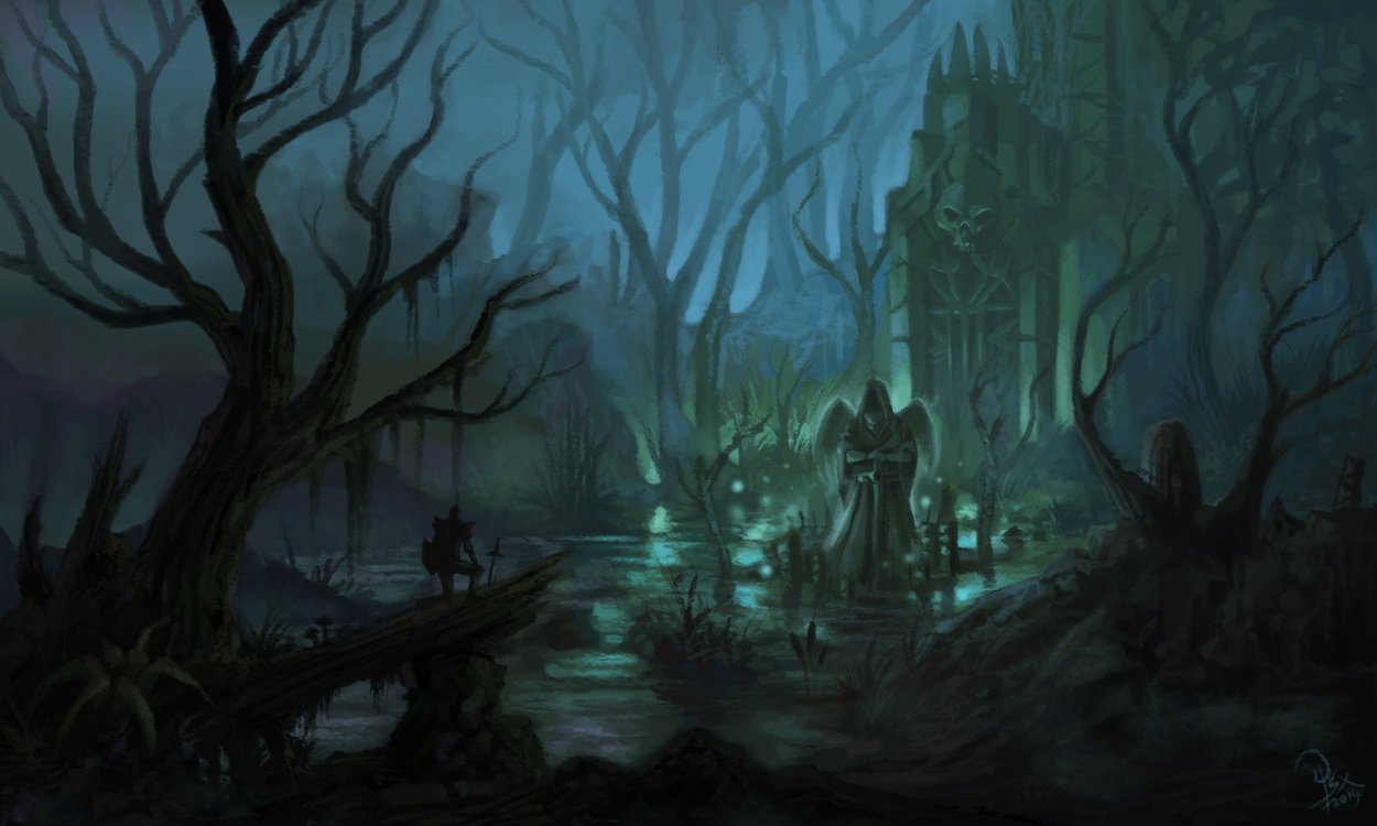 Лес ДНД арт