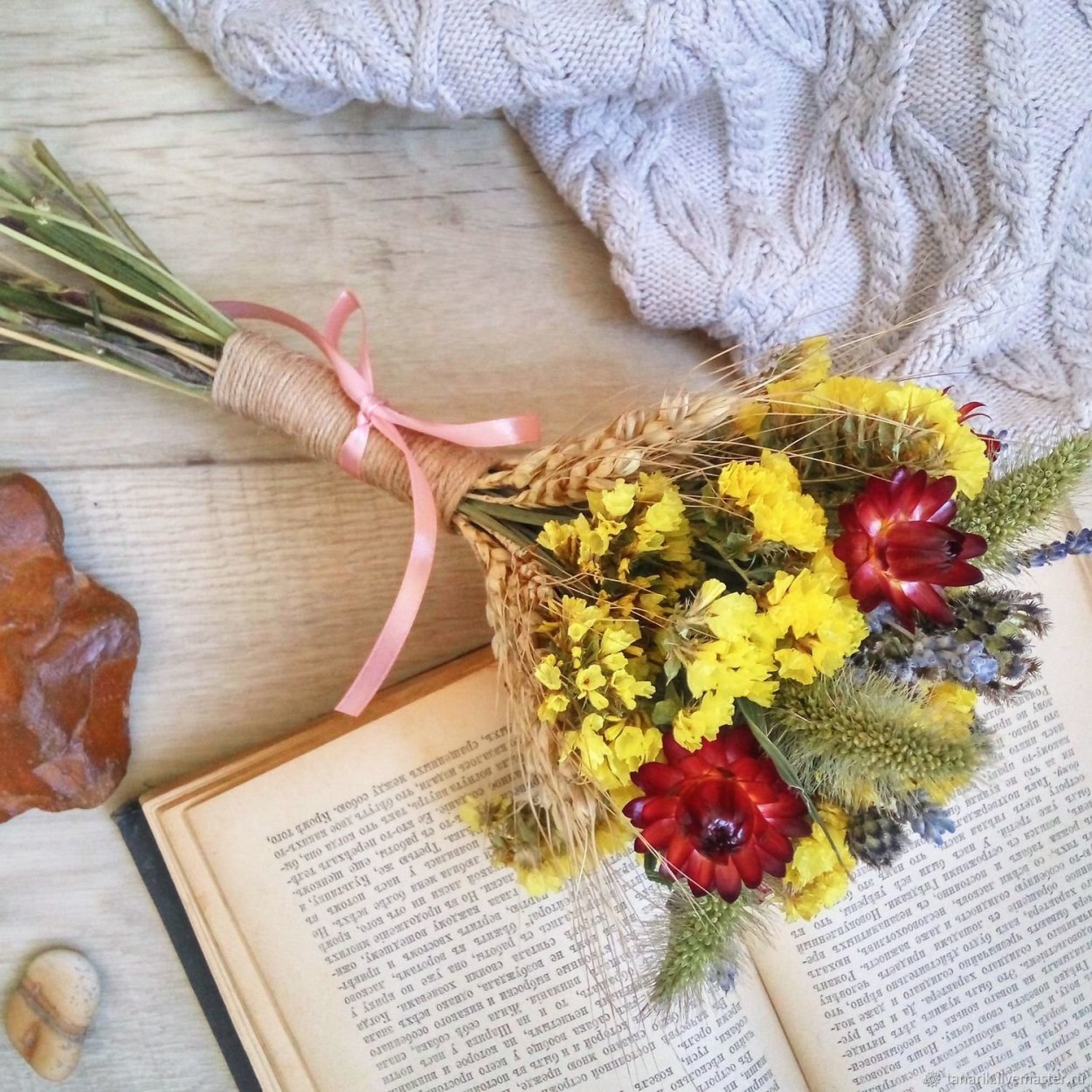 Сухоцветы камыш желтый