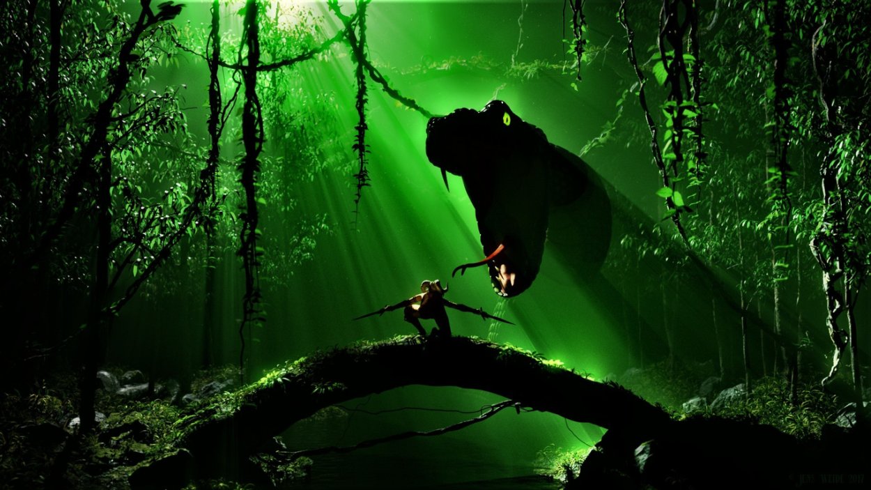 Тропический лес ночью