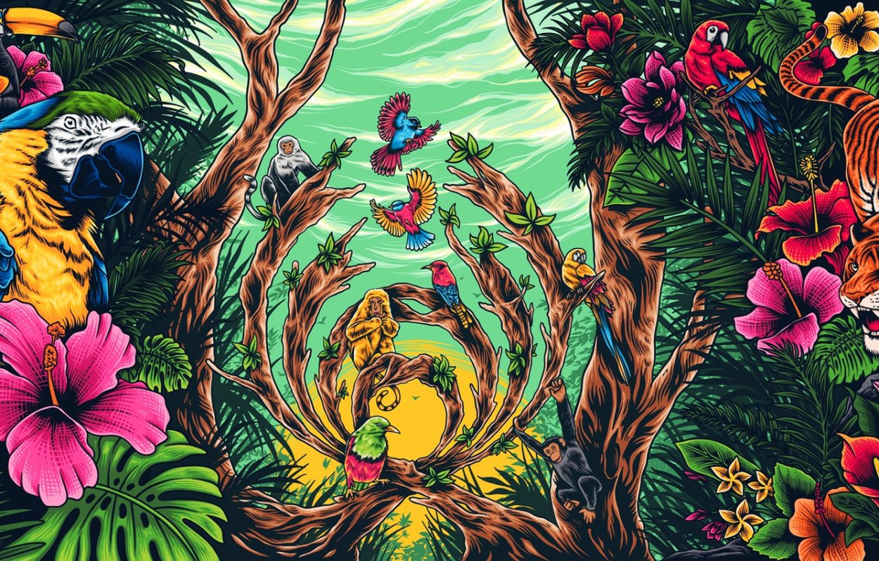 Джунгли с животными