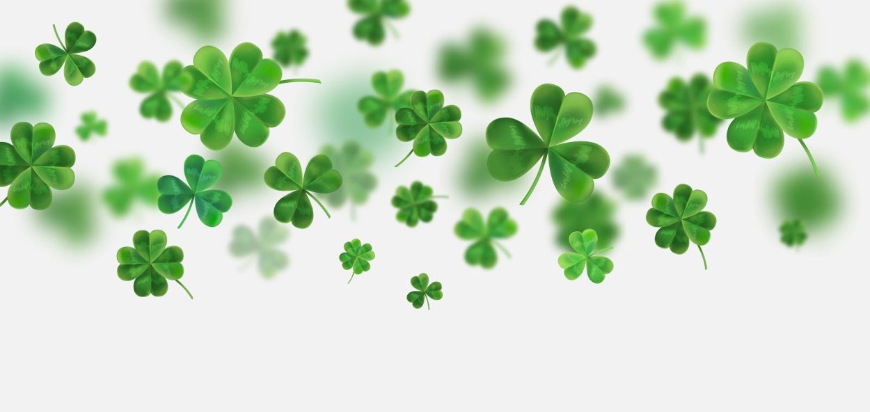 Клевер 5 лепестков вектор