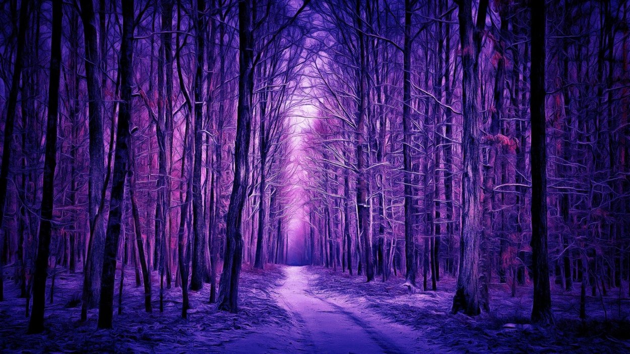 Фиолетовый лес
