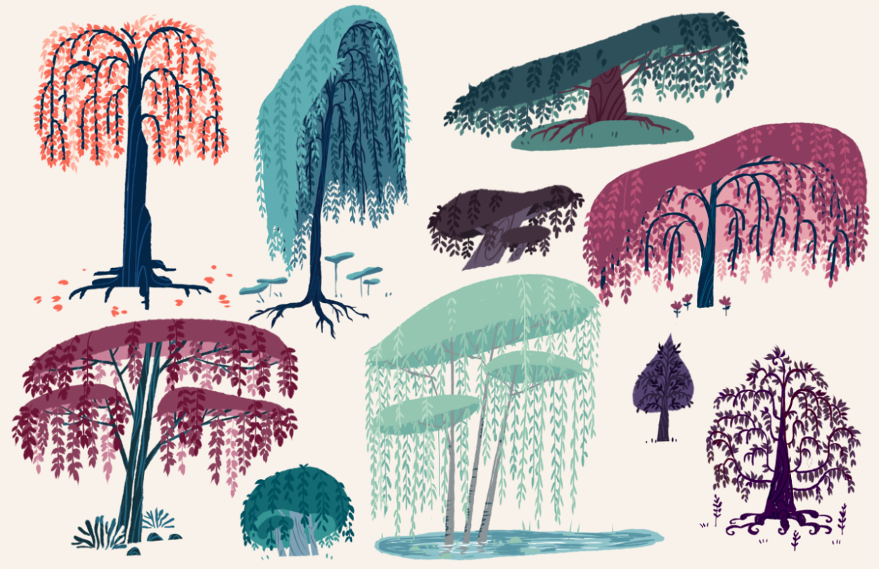 Стилизованные деревья