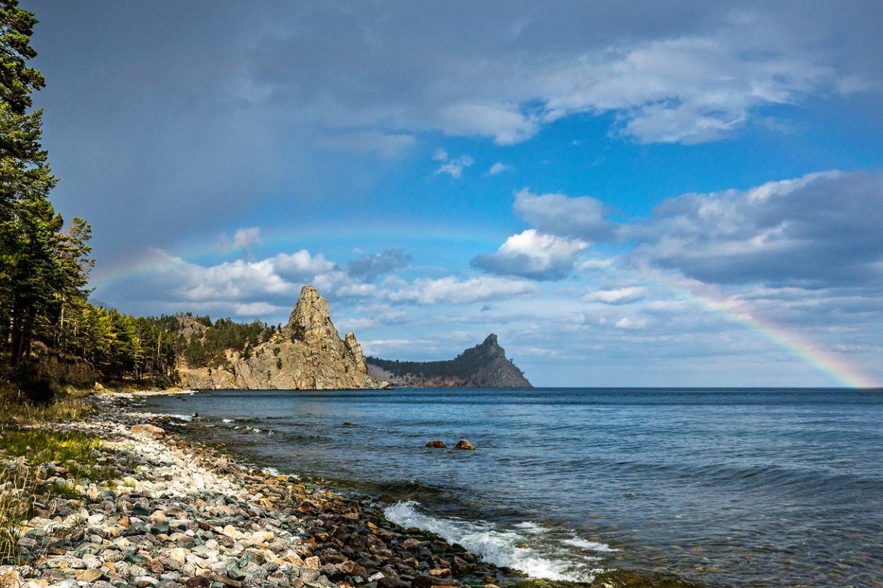 Туристы на Байкале летом