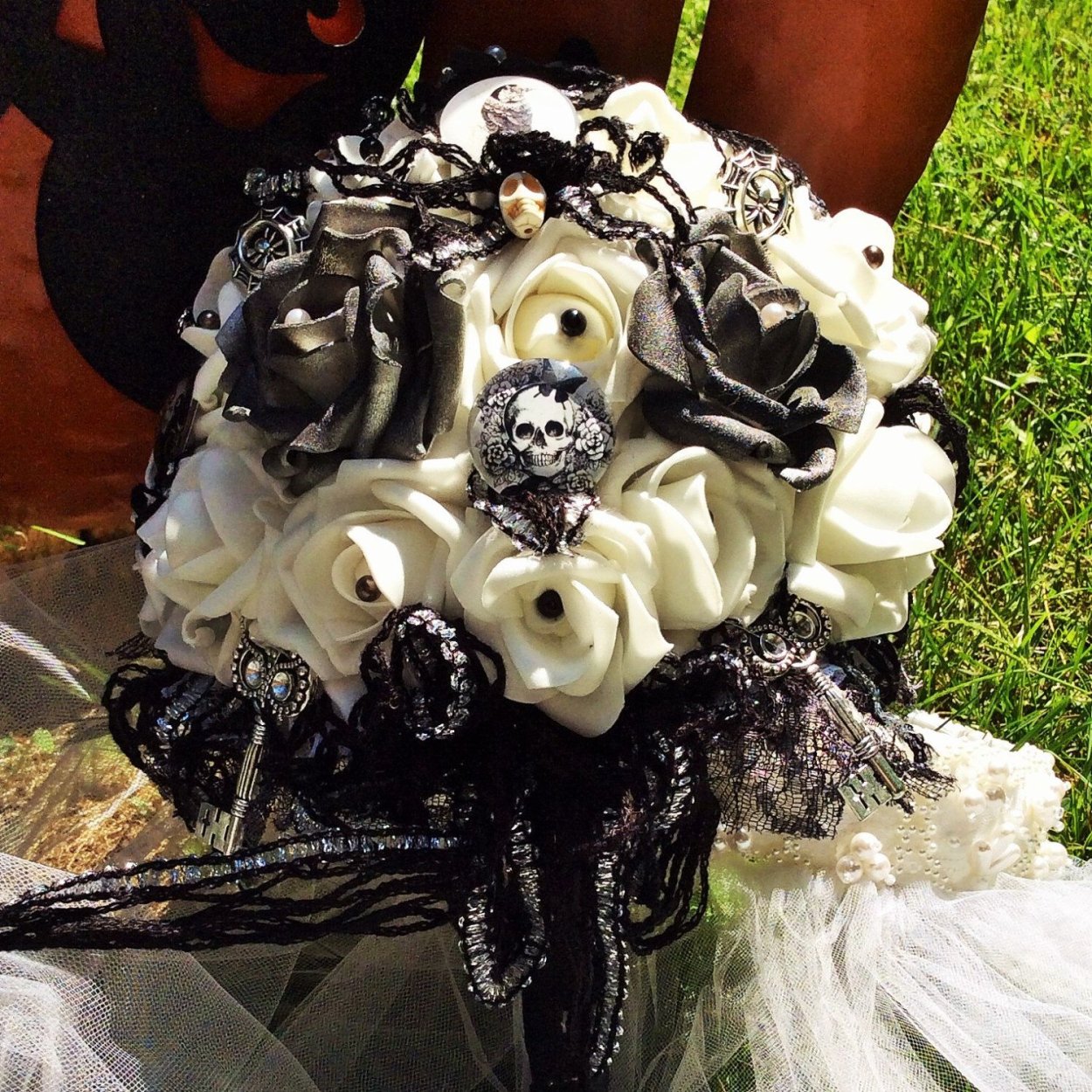 Готический свадебный букет