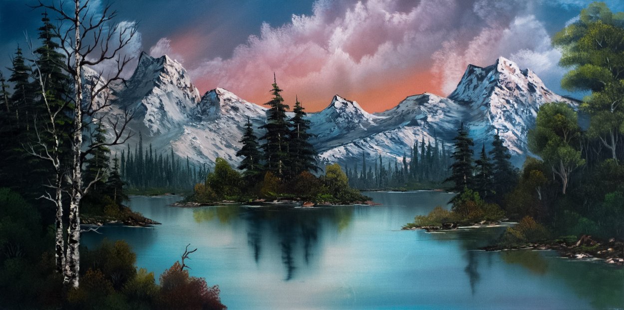 Леса поля горы реки равнины России