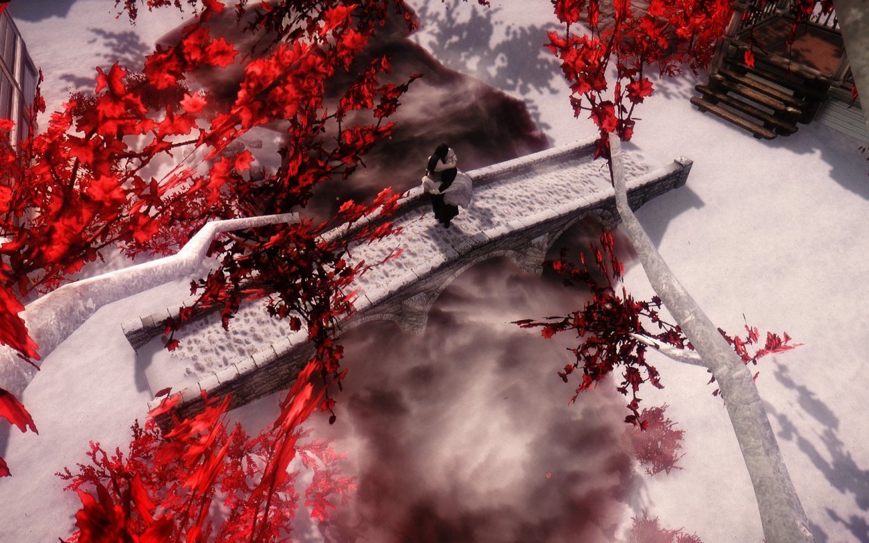 Алое озеро в Канаде