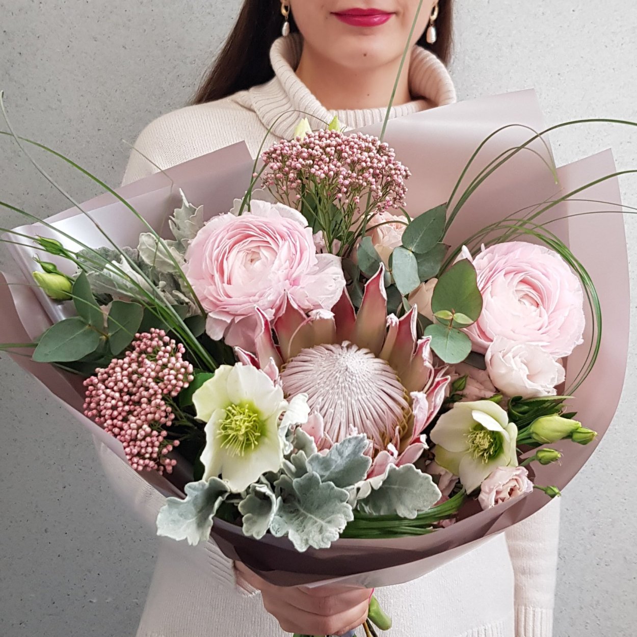 Композиции из цветов живых