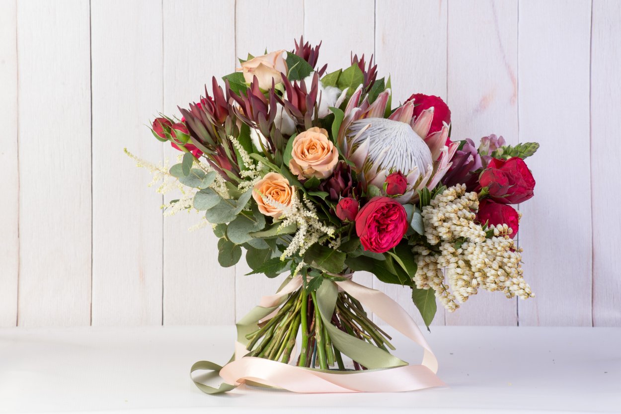 Букет Лилия и эустома