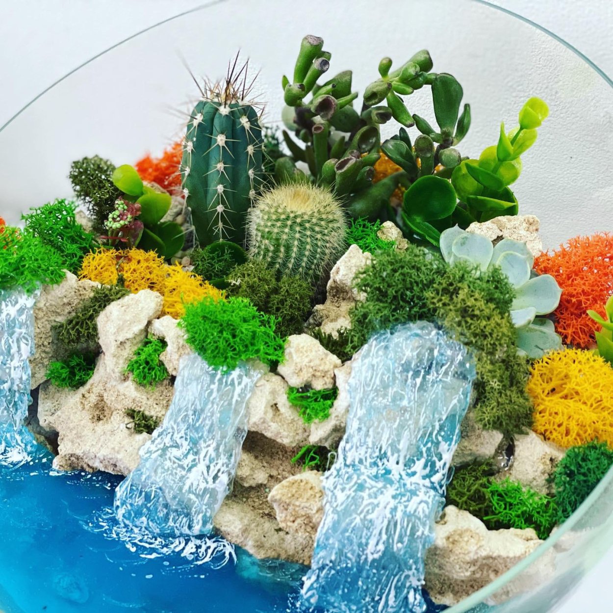 Флорариум с эпоксидной смолой