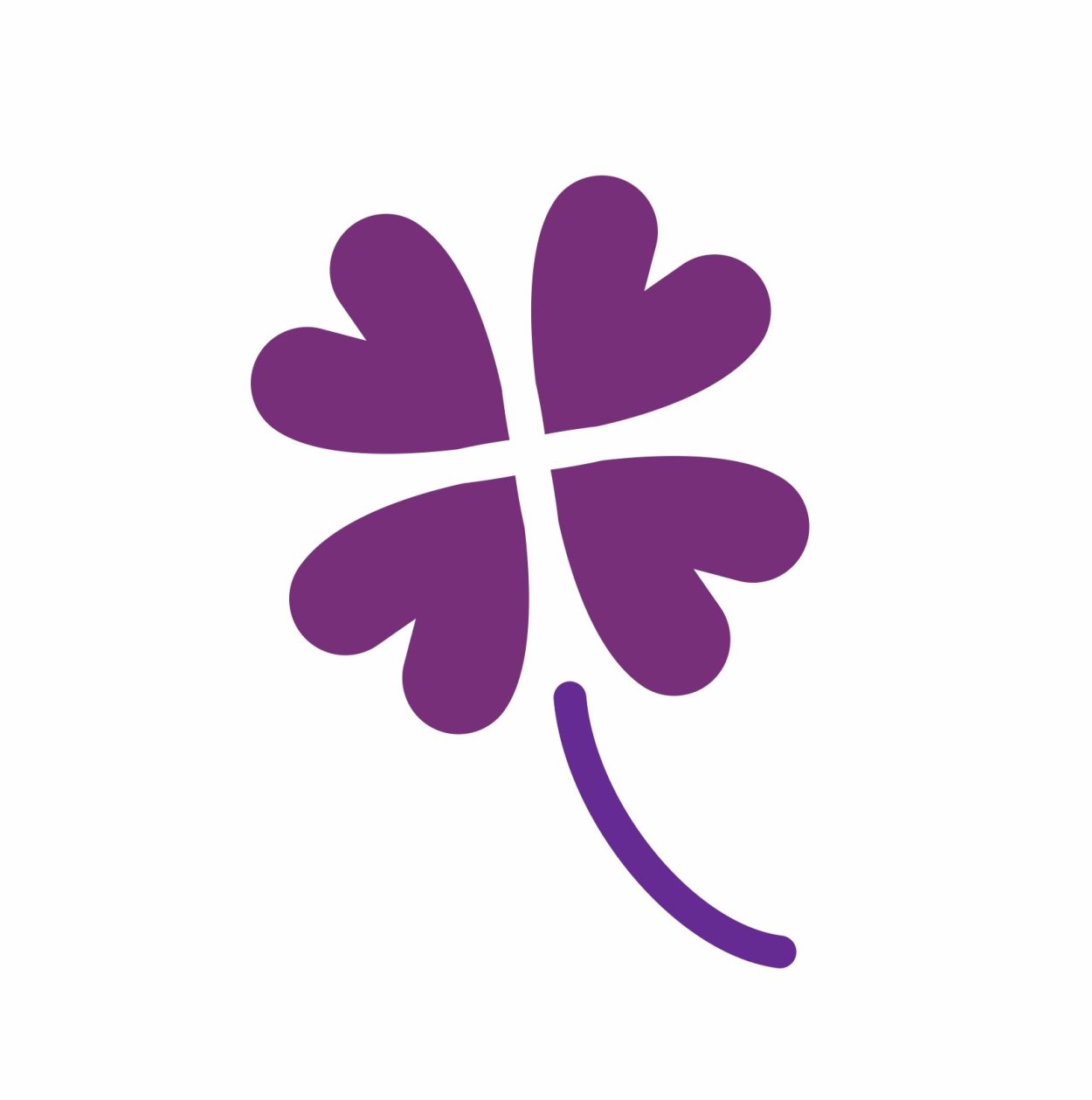 Фиолетовый Клевер четырехлистный