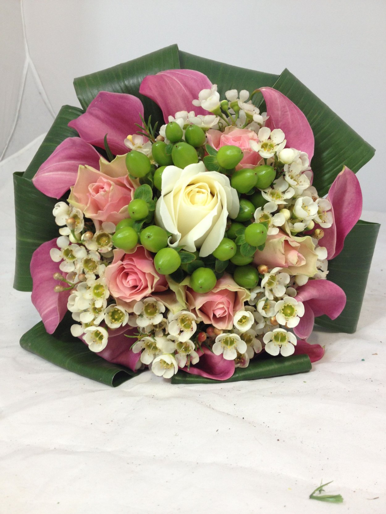 Свадебный букет бидермейер