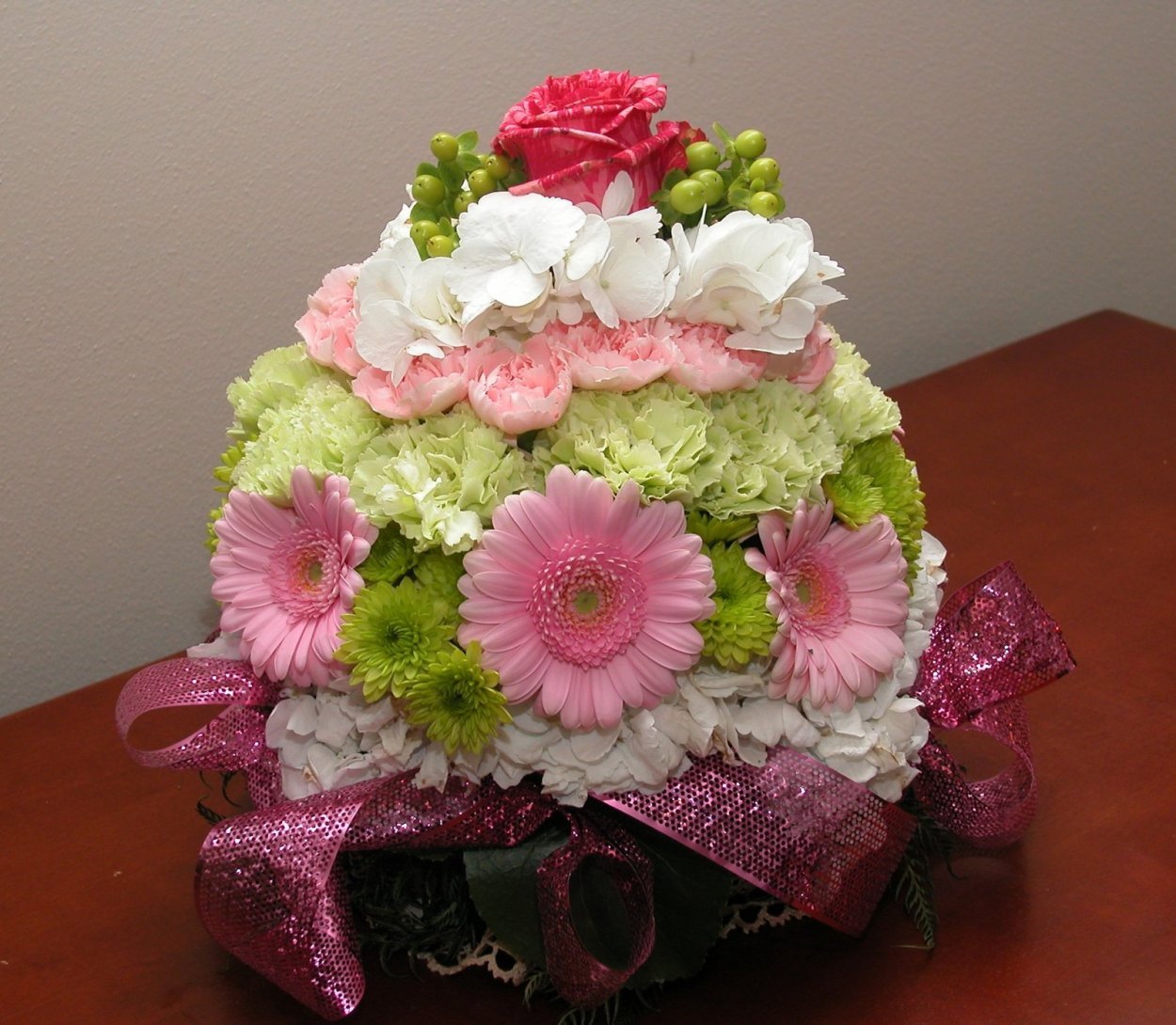 Букет цветов в интерьере