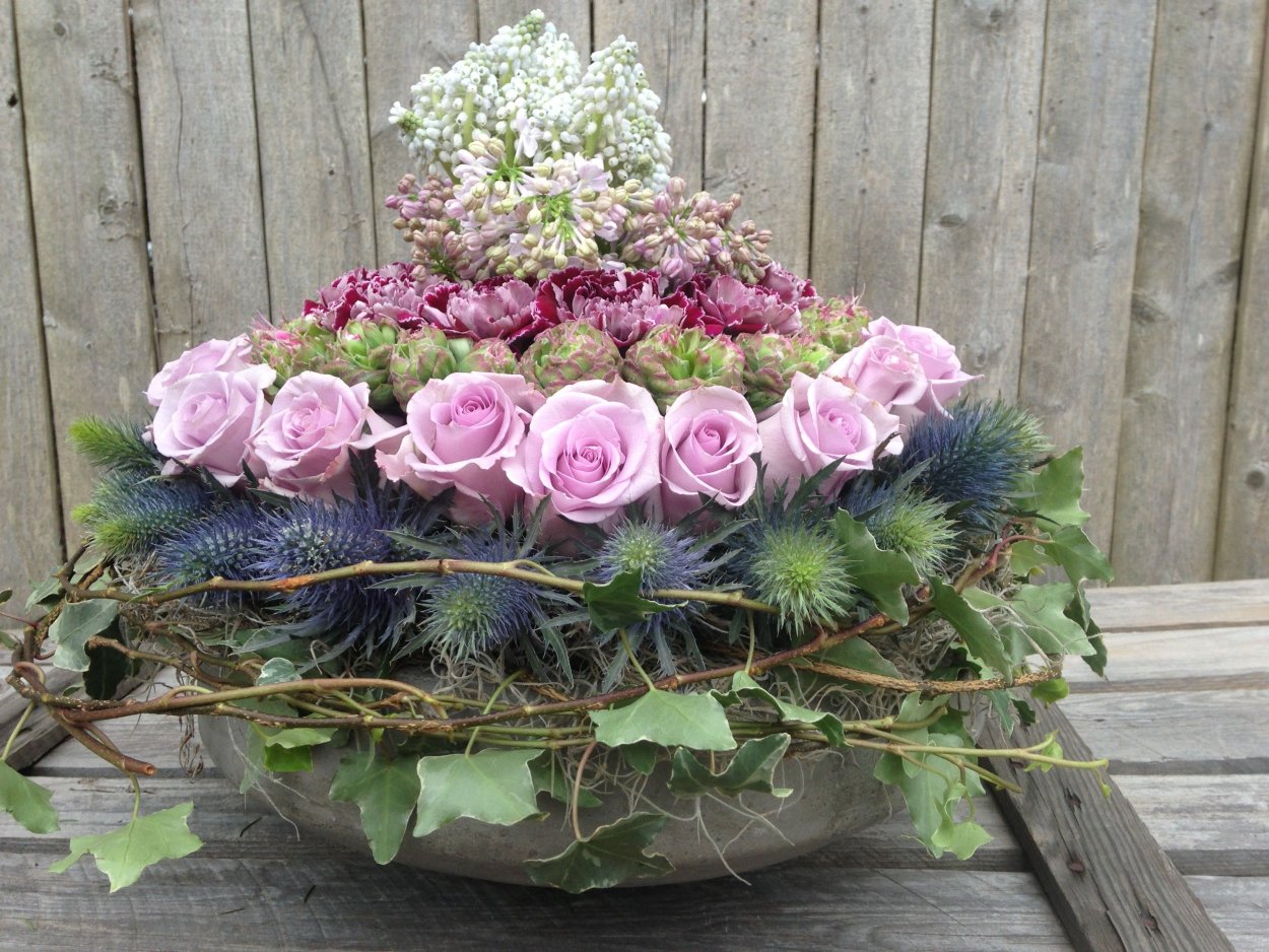 Бидермейер букет невесты