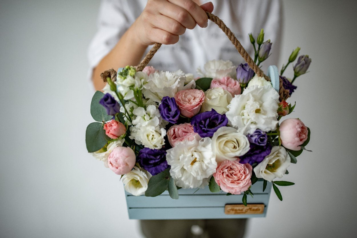 Букет в сумке