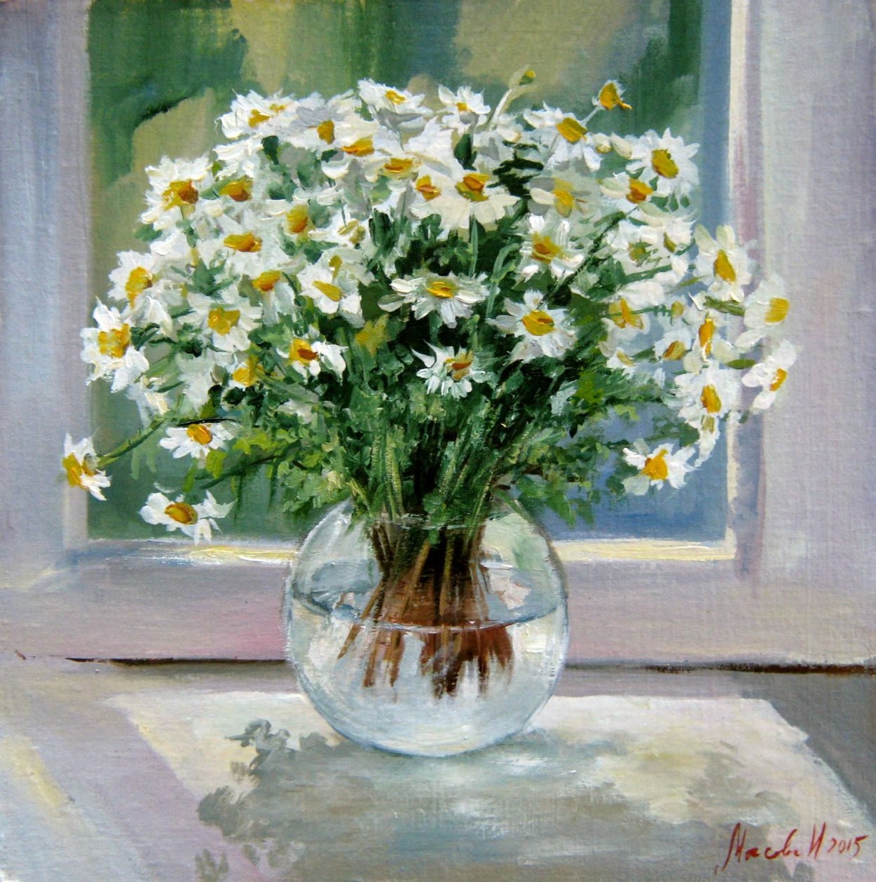 Красивые ромашки в вазе