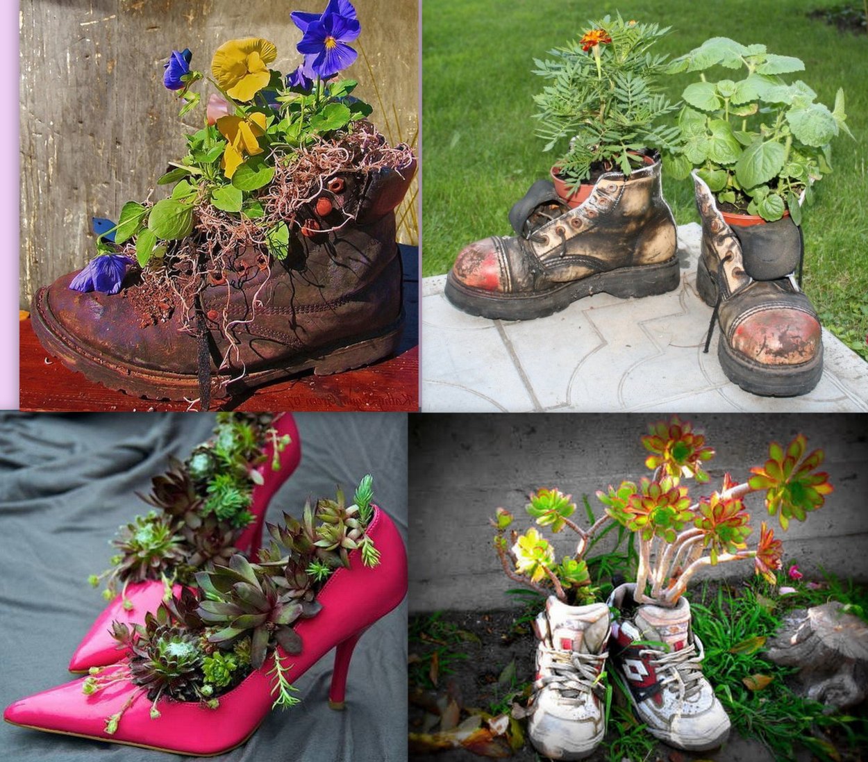 Необычные клумбы на даче