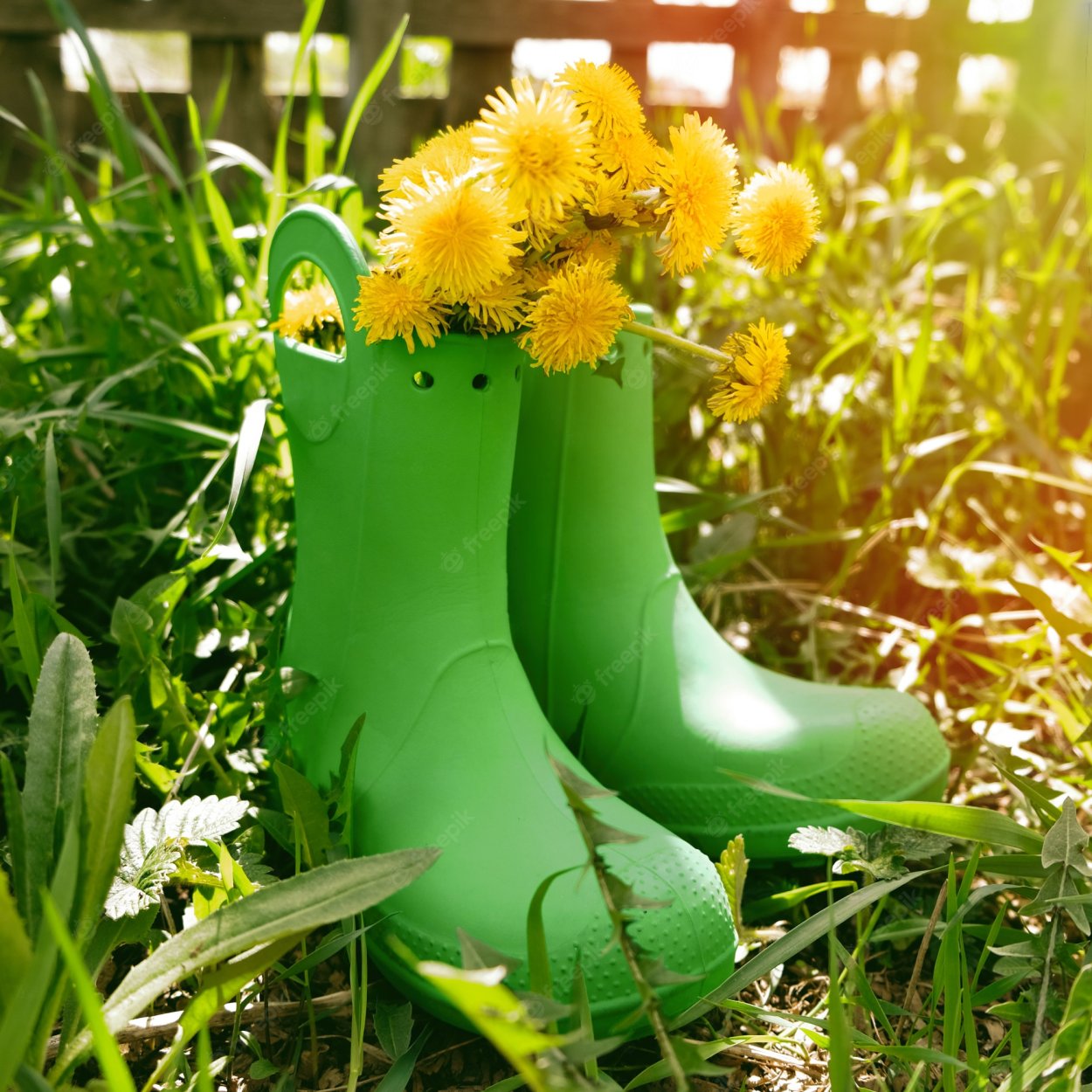 Цветы в башмаке