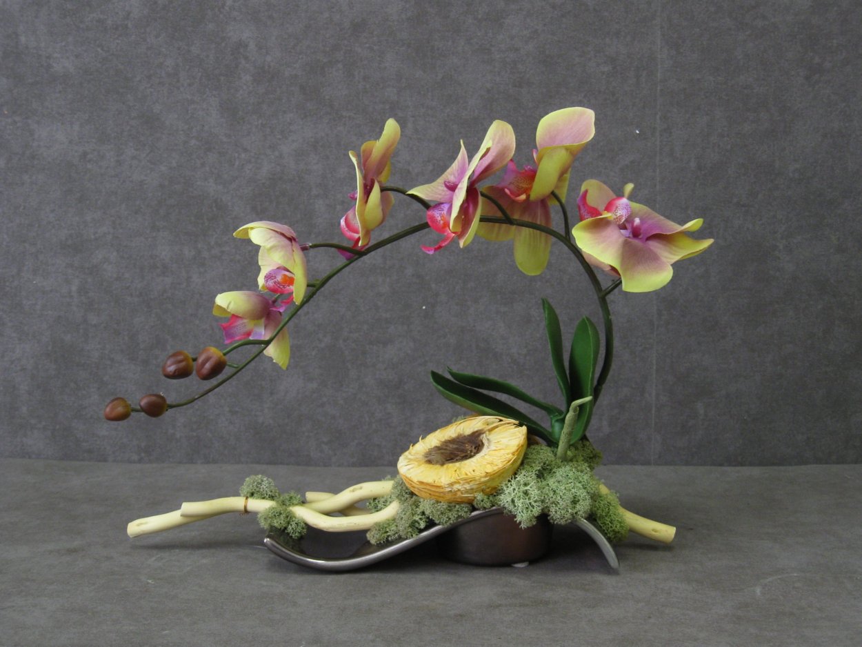 Икебана с антуриумом