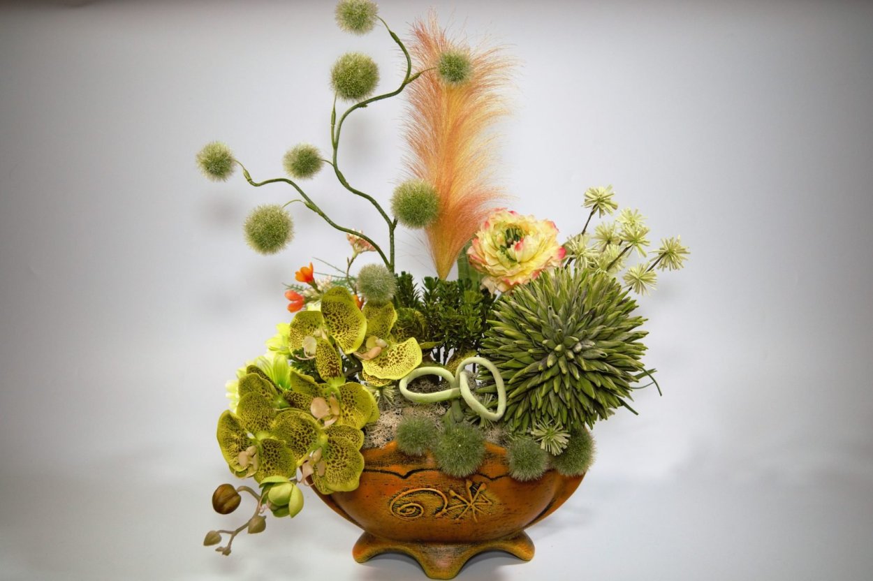 Икебана Морибана каскадная