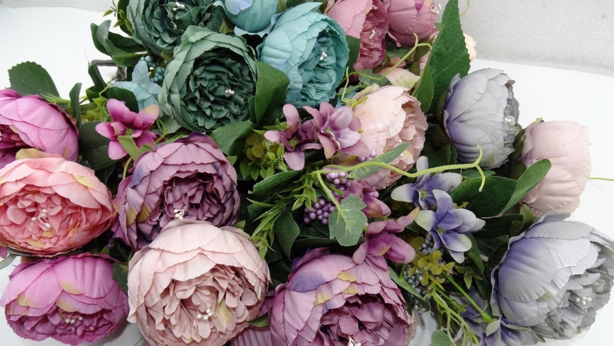 Пионы букет зимой