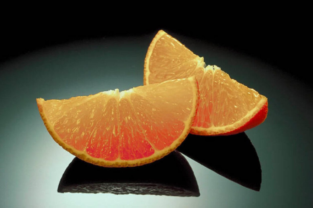 Апельсин макро