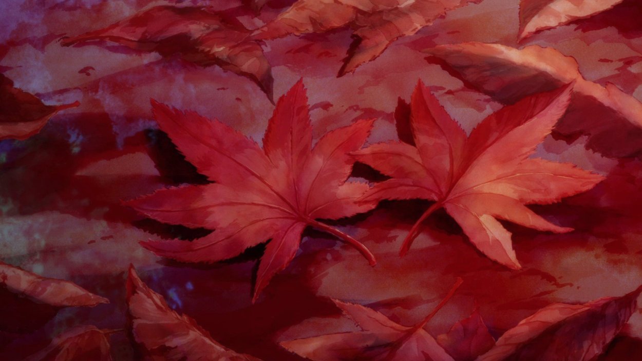 Дикий виноград с красными листьями