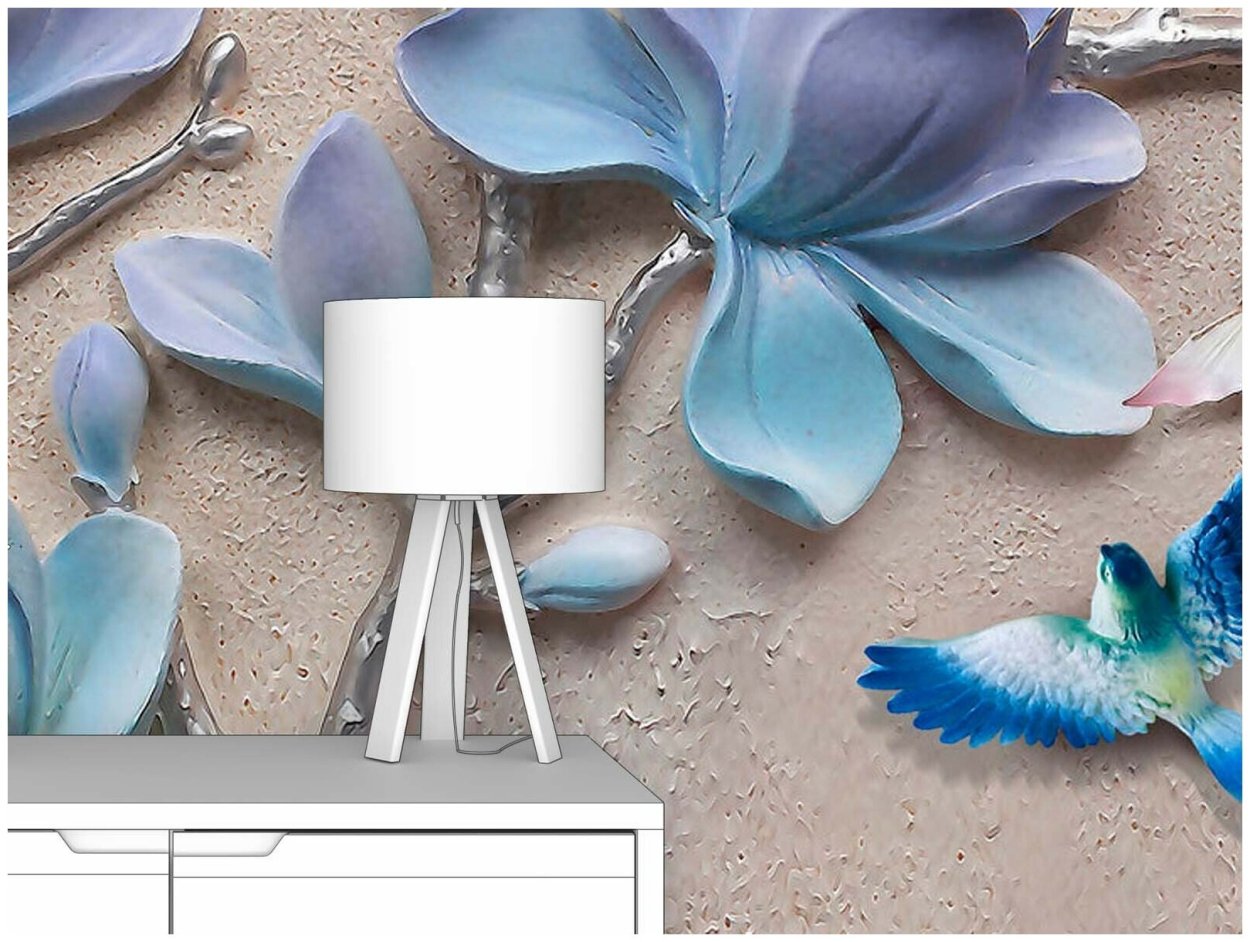 Серо голубые обои