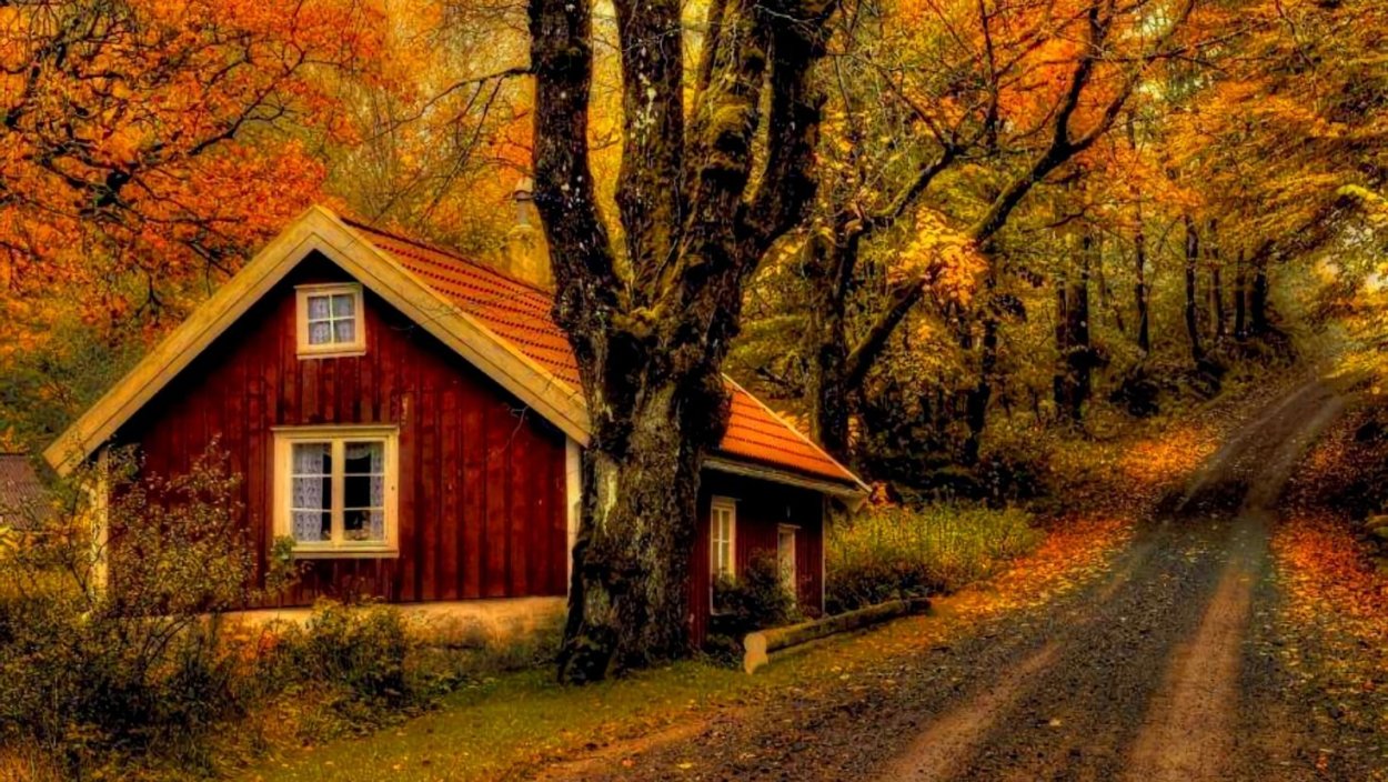 Осенний домик