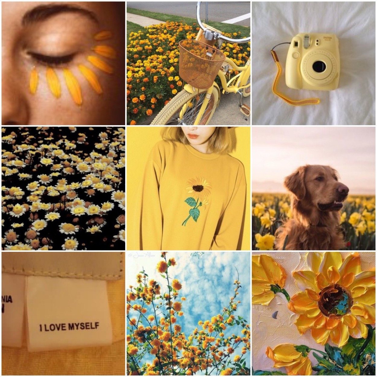 Мудборд желтый