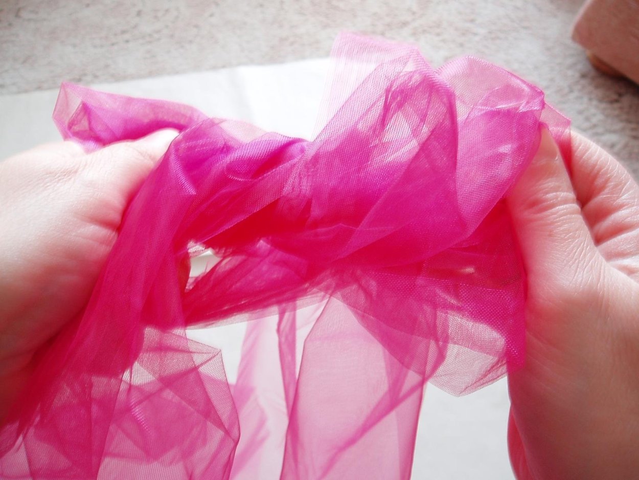 Коврик из органзы