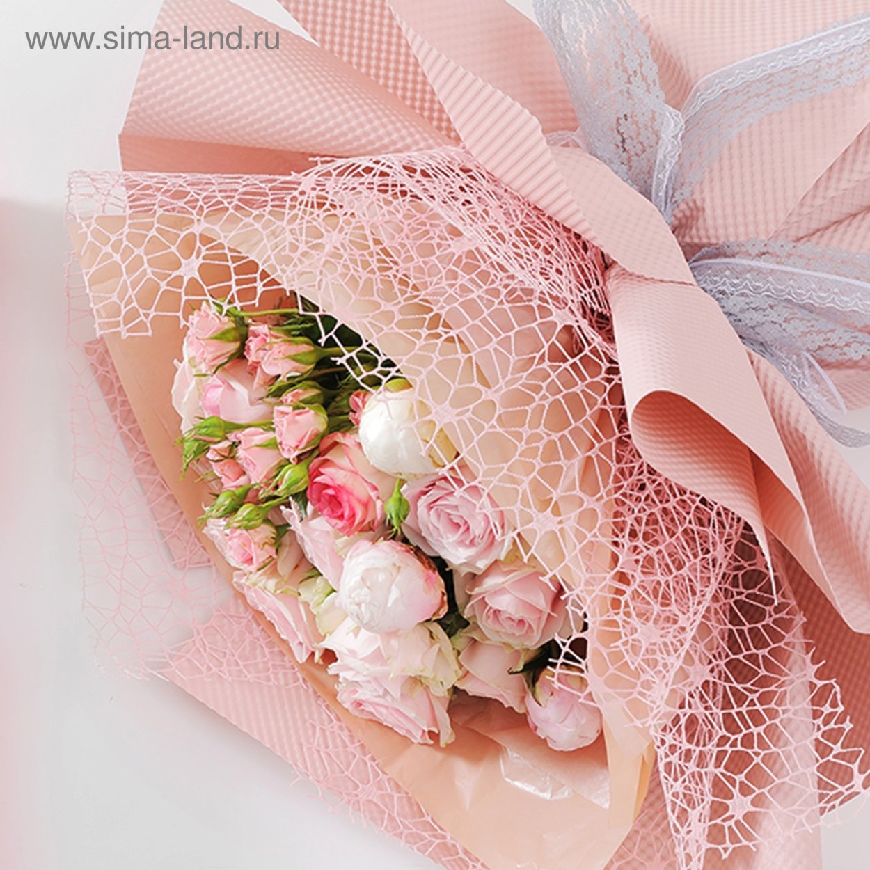 Букет в сетке