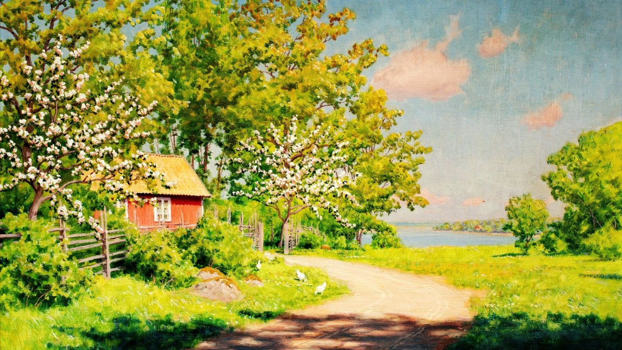 Солнечный день в деревне