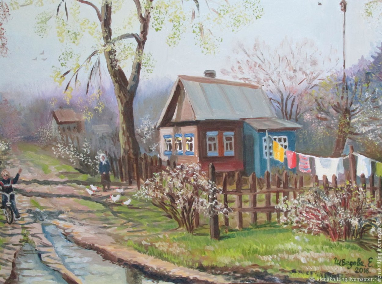 Весна в деревне