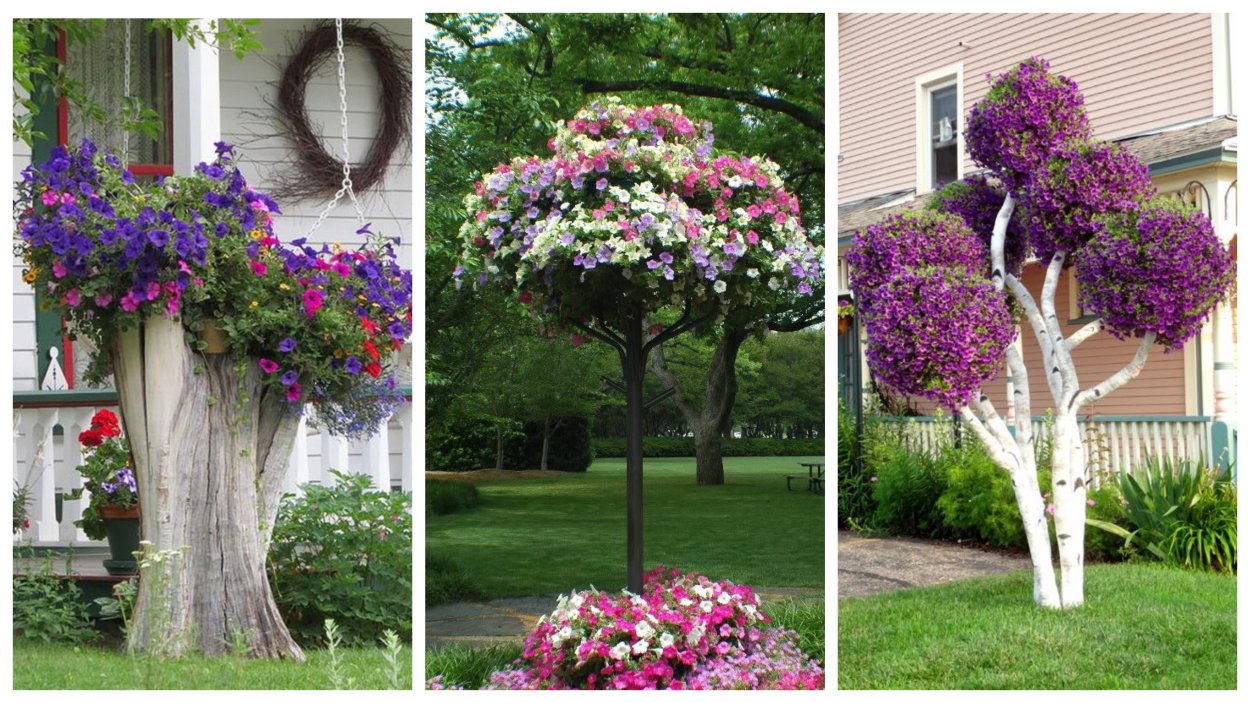 Каркас для дерева из цветов