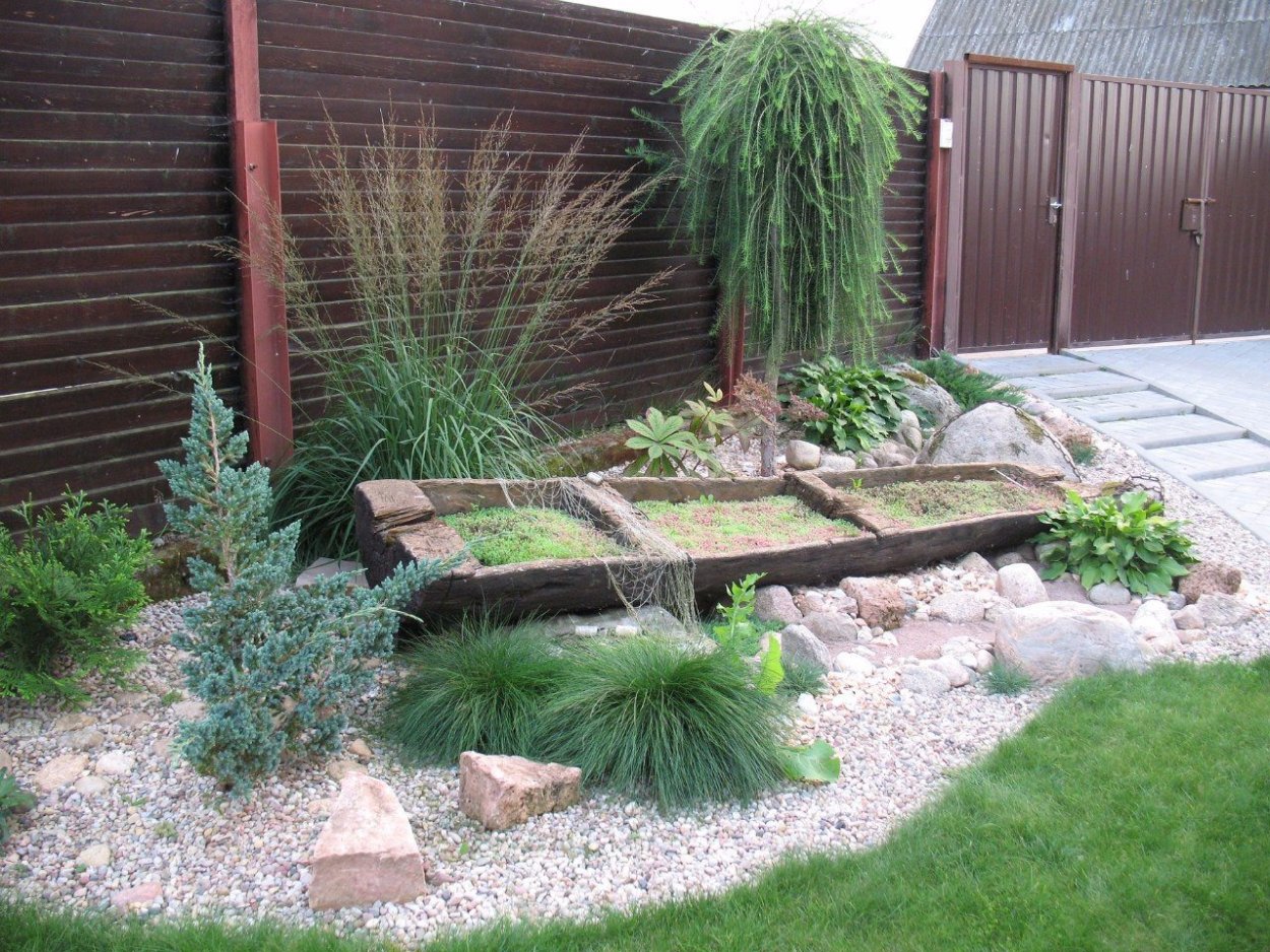 Рокарий с ивой