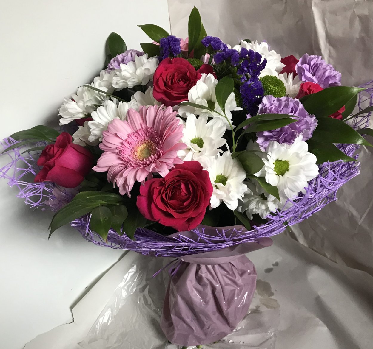 Букет в черной бумаге