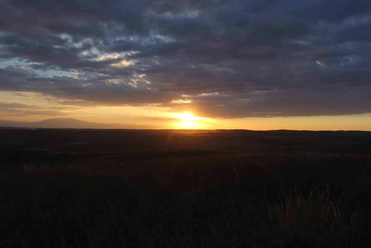 Закат над степью