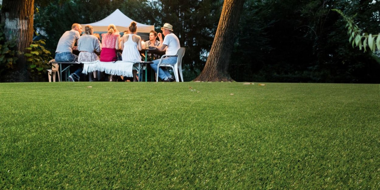 Газон в перспективе